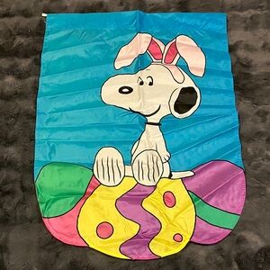 Peanuts Snoopy Easter Beagle Appliqué Flag 28"x40" (Large)